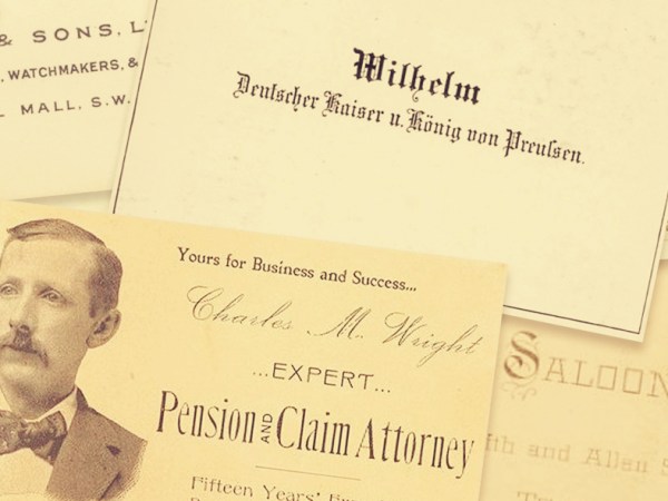 Interesanta istorie a cărților de&nbsp;vizită